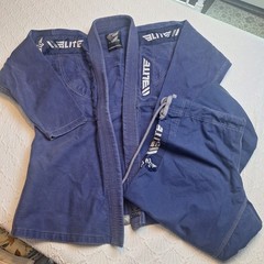 Jacket & Pants (2 Pc Set) Karate Elite Sports Brazilian Design A2 Navy -Preowned