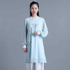 Tai Chi Clothes Women Wushu Clothes Kung Fu Clothes Martial Art Uniform Cyan