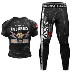 Always Injured Theme BJJ Rashguard for Jiu Jitsu MMA Jiu-Jitsu No Gi Rash Guard