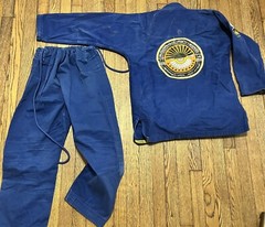 Kingz Kimonos Comp450 Blue A1 with RPBJJ back patch.