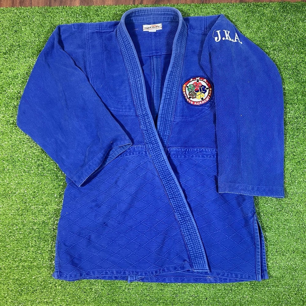 Vintage BJJ GI Toger Claw Blue 90s Taekwondo Sparring J.K.A Academy Hayashi