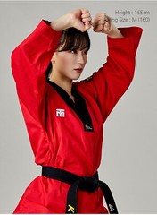 MOOTO MTX Scarlett Red Color Uniform WT Demonstration Team Dobok Performance
