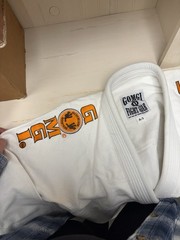 Get Off Me Gear Brazilian Jiu Jitsu Gi Size A-3 White BJJ Martial Arts