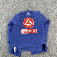 Gracie Barra BJJ Gi Jacket Kimono Top A0 Blue Equipe GB Edition Jiu-Jitsu Cotton