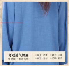 Unisex Kung Fu Tai Chi Suit Cotton Linen Shirt+Pants Wushu Martial art Uniforms
