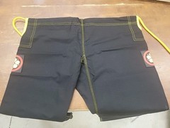 Shoyoroll Gi Black Jiu-Jitsu Kimono Karate Kung Fu Uniform Pants Snake Size A-2