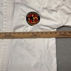 Macho Martial Arts Gi Size 4/180 White Uniform Kimono Karate Tae Kwon Do No Belt