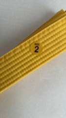 Century White & Black Martial Arts Uniform Size 2 With White & Yellow Belts