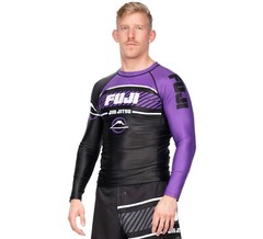 Fuji Sports Freestyle 2 IBJJF Ranked BJJ Jiu Jitsu Long Sleeve Rashguard Purple