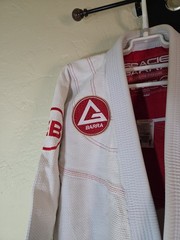 Gracie Barra Storm Kimono Jacket Only Adult Size A0 White MMA Jiu Jitsu BJJ GUC