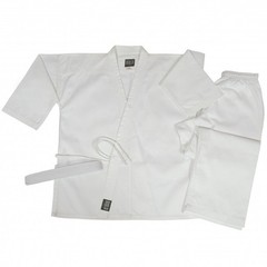 NWT Bold Look Karate Gi 7.5OZ MIDDLEWEIGHT TRADITIONAL SETS Size 00 White New