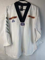 Vintage Collectible BEST Brand Taekwondo Dobok Uniform Jacket Rare Wolf Soldier