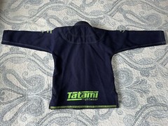 Kids Tatami Animal Jiu-Jitsu Kimono Cesar Crocodile Navy Blue & Green Size M1