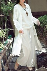 Vintage Women Chinese Tang Suit Tai Chi Coat Top Martial Arts Kung Fu Uniform