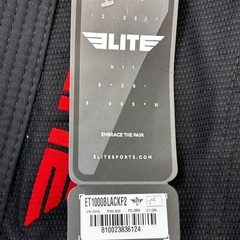 Elite Sports BJJ Gi Jacket Men Size A2 Black Red Technical Fightwear Pearl Weave