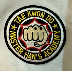 VTG Taekwondo Uniform Adult 5 190cm White Master Han’s Academy, World Youn Wha R