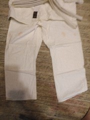HAYASHI TIGER CLAW’S WHITE JUDO COTTON MARTIAL ARTS UNIFORM , 2-PIECE, SIZE 5