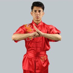 Silk Kung Fu Tai Chi Uniform Martial Arts Changquan Suit Dragon Embroidery Hot