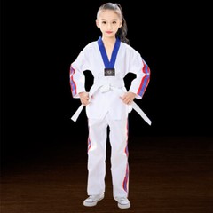 White Taekwondo Uniforms Karate Judo Taekwondo Clothes Children Adult Unisex