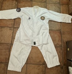 VTG Taekwondo Uniform Adult 5 190cm White Master Han’s Academy, World Youn Wha R