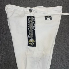 brazilian jiu jitsu gi White size A-4 Mundial fight co