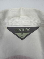 Century Kids Size 2 Strive Martial Arts Graphic Full Gi With White Belt USED