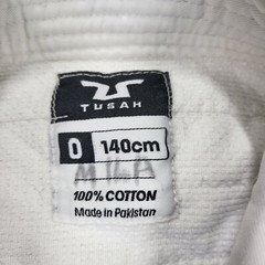 Tusah Gi Top Youth 0 140 CM White Taekwondo Martial Arts Kids Uniform Sparring