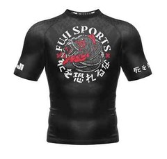 Fuji Oni vs Anaconda MMA BJJ Jiu Jitsu ShortSleeve SS Rashguard – Black/Grey