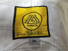 Gracie Maeda Gi Adult Size M4 White Humaita MMA Jiujitsu Top Only See Pics