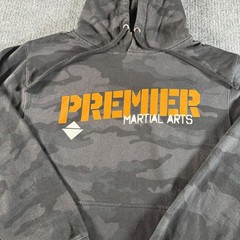 Premier Martial Arts Men’s Black Camo MMA Sweater Hoodie Drawstring
