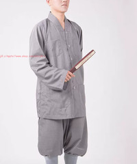 New Buddhist Monk Casual Uniform Kung Fu Training Suit Martial arts Clothes Suit