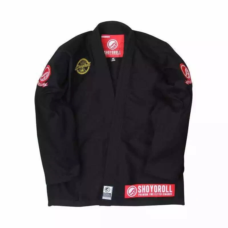 BJJ Gi Shoyoroll RVCA Batch 71 Competitor Retro Jiu Jitsu Uniform Black With Bag