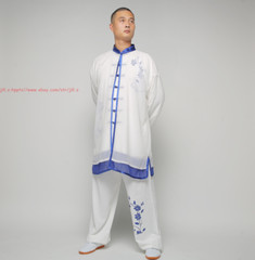 Summer Chinese Tai Chi Linen Uniforms Unisex Wushu Kung Fu Suit Clothing Sets