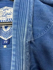 KiNGS Mens F2 Blue Jiu Jitsu MMA Martial Arts Kimono Jacket Top