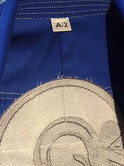 Karate Gi Martial Arts Uniform Costume Size A2 Blue Karate Dress For Adults