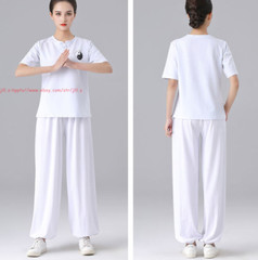 Men Women Chinese Tai Chi Uniforms Kung Fu Wushu Martial Arts Exercise Clothing