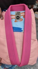 Albino & Preto BJJ Gi Year of the Dragon Noreen Peach Jiu Jitsu Kimono 450GSM