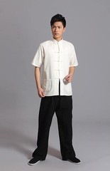 Tai Chi Clothing Wing Chun Kung Fu Clothes Short Sleeves Tang Shirt