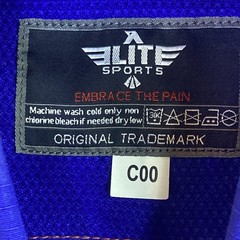 Elite Sports Gi Blue BJJ Ju Jitsu MMA Indoors Embrace The Pain Size C00 Youth