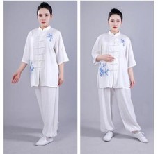 Summer Women Cotton Tai chi Uniform Kung fu Suit Martial arts Wing Chun Clothes