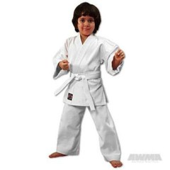 NEW Proforce Lightweight Karate Uniform Gi WHITE with White Belt ADULT or CHILD