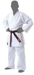 KANKU Judo Uniform, Heavy duty double Weave 750 gram White and Blue Gi, Uniform