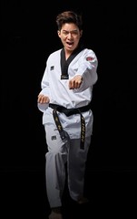MOOTO BS 5 (Basic 5) Standard Taekwondo Uniform TKD WT Dobok [Black-Neck]