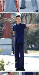 Martial arts leader’s new martial arts suit men’s spring autumn short sleeve