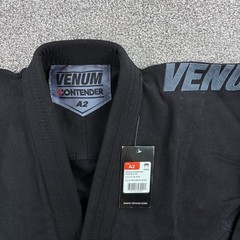 NEW Venum Contender Evo BJJ Gi Black Mens Size A2 Brazilian Jiu Jitsu Kimono