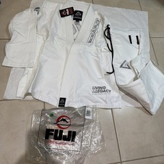 FUJI RILION GRACIE COMPETITION BJJ GI WHITE A2 #330040 Gracie Elite Team NEW