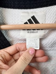 Adidas Taekwondo Dobok Gi Jacket Mens 3XL White Tiger WTF Uniform Top Korea