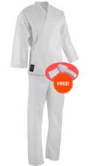 Karate Gi Uniform Teens & Adults Karate Gi Light Weight & breathable + FREE BELT