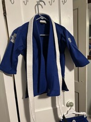 Elite Sports BJJ Jiu-Jitsu Gi Uniform Set Jacket & Pants Blue Child Size