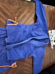 Jujutsu and Martial arts GI A1 blue with white belt unisex